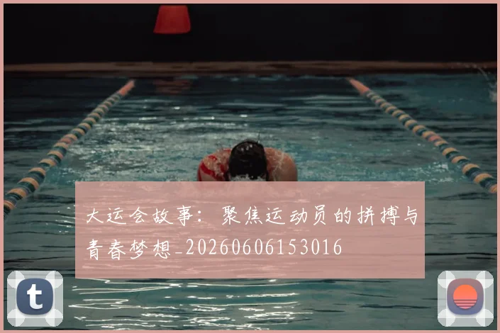 大运会故事:聚焦运动员的拼搏与青春梦想_20260606153016